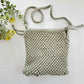 Drawstring adjustable macrame bag. Ready to ship
