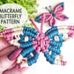 Macrame butterfly pdf pattern.