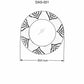 Ipilan Moonj Grass Starburst Round Mirror - Clearance