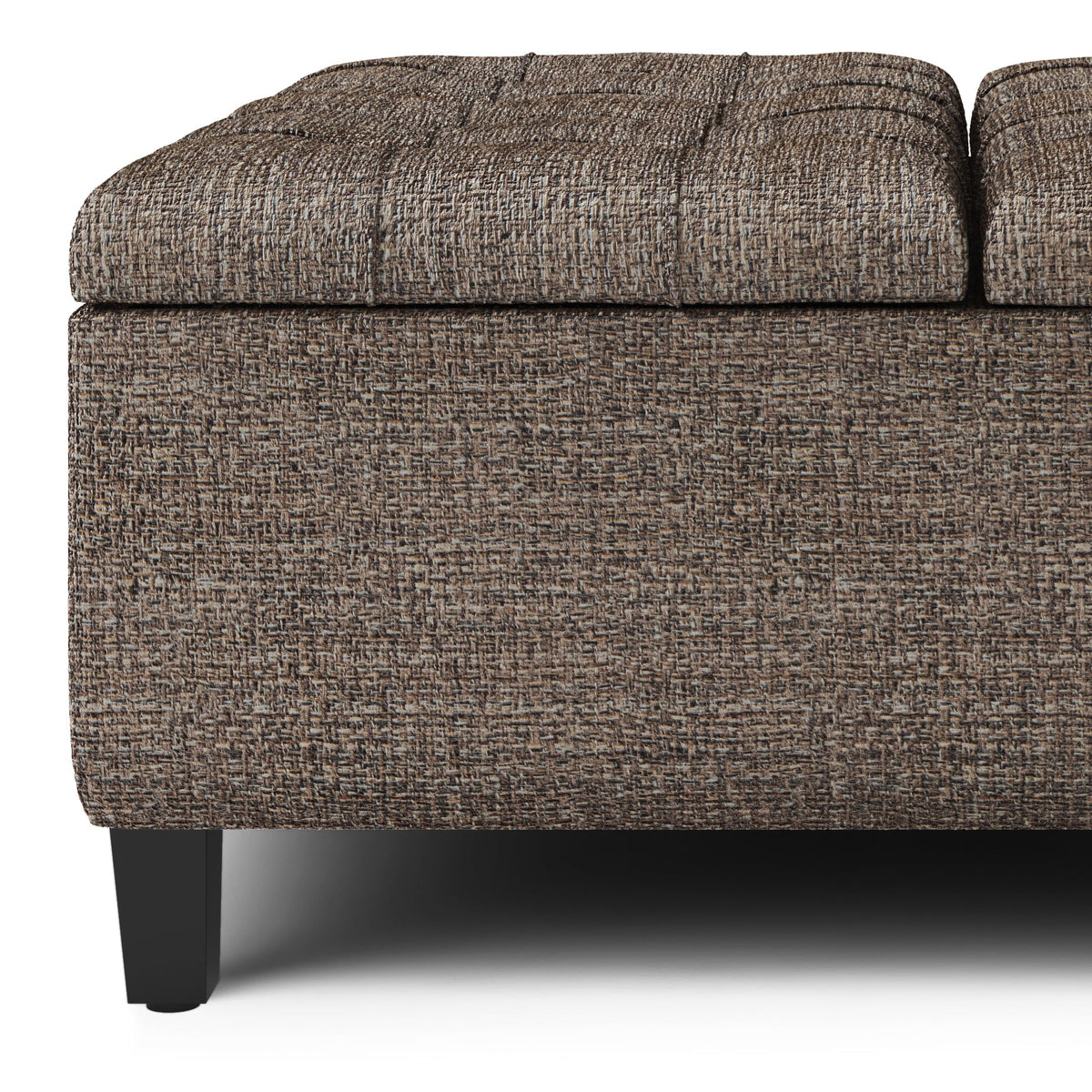Harrison Coffee Table Storage Ottoman - Mink