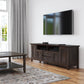 Amherst 72 Inch Wide Solid Wood TV Stand in Brunette