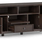 Amherst 72 Inch Wide Solid Wood TV Stand in Brunette