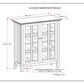 Acadian 39 Inch Wide Solid Wood Transitional Storage Cabinet