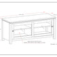 Cosmopolitan 48 Inch Wide Solid Wood TV Stand in Mahogany
