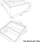 Avalon Square Coffee Table Storage Ottoman