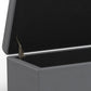 Avalon 54 Inch Wide Extra Large Storage Ottoman Bench in Stone