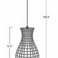 Kealakekua Black Metal Ceiling Lighting - Clearance