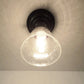 Seeded Glass Shade Flush Lighting