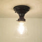 Seeded Glass Shade Flush Lighting