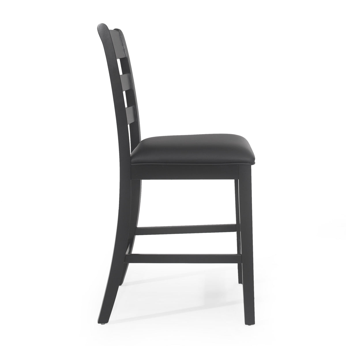 Farmhouse Upholstered Wood Counter Stools (Set of 2)