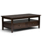 Warm Shaker Solid Wood Transitional Coffee Table