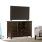 Burlington 54 Inch Wide Solid Wood Tall TV Stand in Mahogany