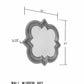 Killester Gold Frame Rectangular Mirror
