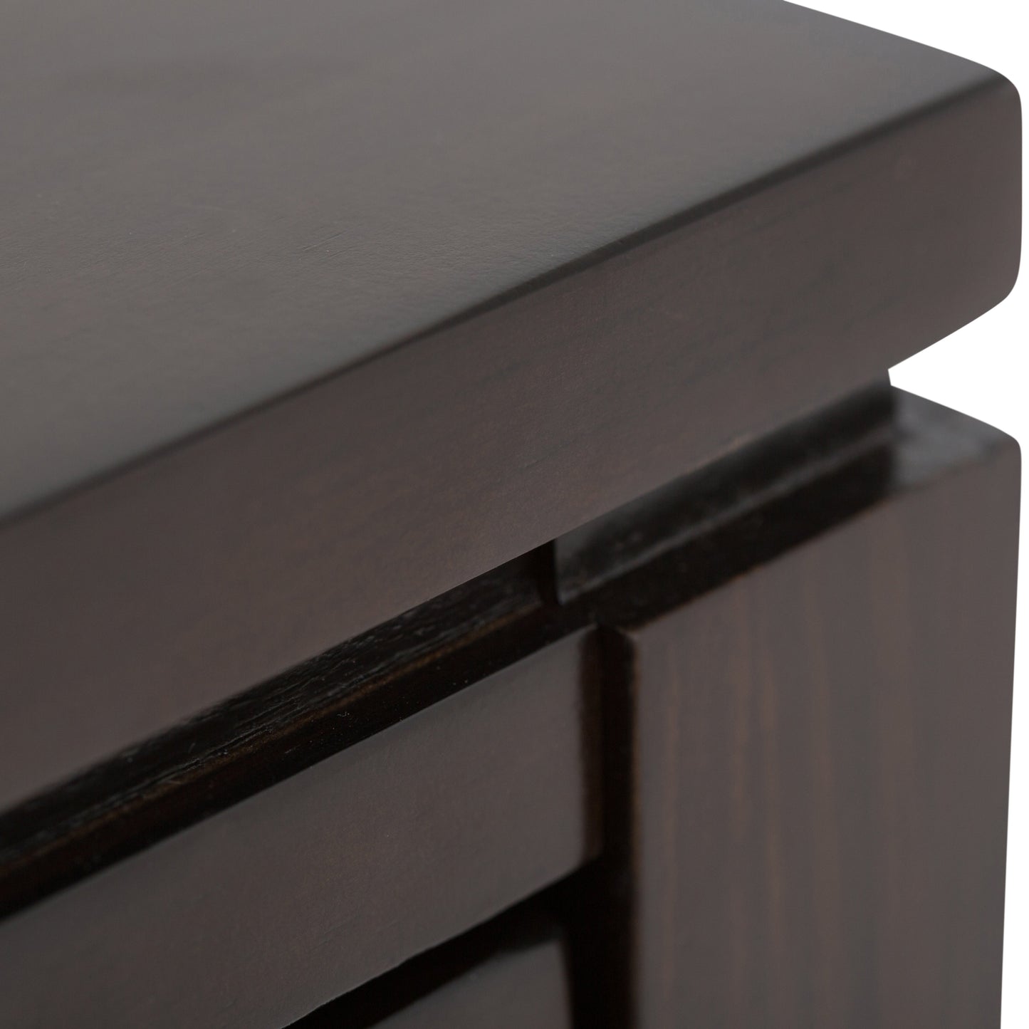 Cosmopolitan 42 Inch Wide Solid Wood Coffee Table in Mahogany