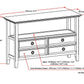 Amherst 48 Inch Wide Solid Wood Console Sofa Table in Hickory