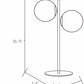 Mustard Modern Table Lamp with glass details for bedside or console tables