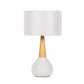 Baugo White Ceramic Table Lamp