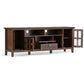 Artisan 72 Inch Wide Solid Wood TV Stand in Russet