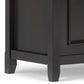 Amherst 72 Inch Wide Solid Wood Low TV Stand in Hickory