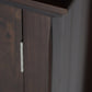 Acadian 62 Inch Wide Solid Wood Storage Cabinet in Brunette