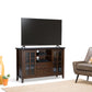 Artisan 53 Inch Wide Solid Wood Tall TV Stand in Russet