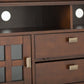 Artisan 72 Inch Wide Solid Wood TV Stand in Russet