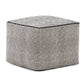 Brynn 18 Inch Wide Square Pouf in Patterned