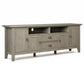 Redmond 72 Inch Wide Solid Wood TV Stand in Distressed