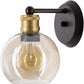 Leabrook Black Metal Wall Sconce