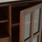 Artisan 53 Inch Wide Solid Wood Tall TV Stand in Russet