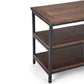 Skyler 60 Inch Wide Solid Mango Wood TV Stand in Dark