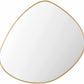 Lochovice Gold Distressed Wood Mirror