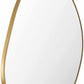Lochovice Gold Distressed Wood Mirror