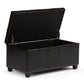 Amelia 33 Inch Wide Storage Ottoman Bench