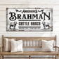 Personalized Brahman Cattle Sign