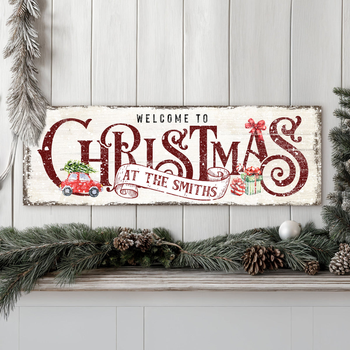 Family Welcome To Christmas Sign II - view 2