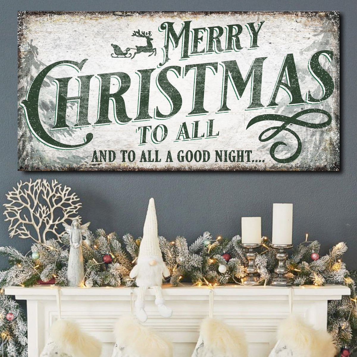 Merry Christmas To All And Goodnight Sign II - view 2