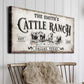 Branded Cattle Ranch Sign