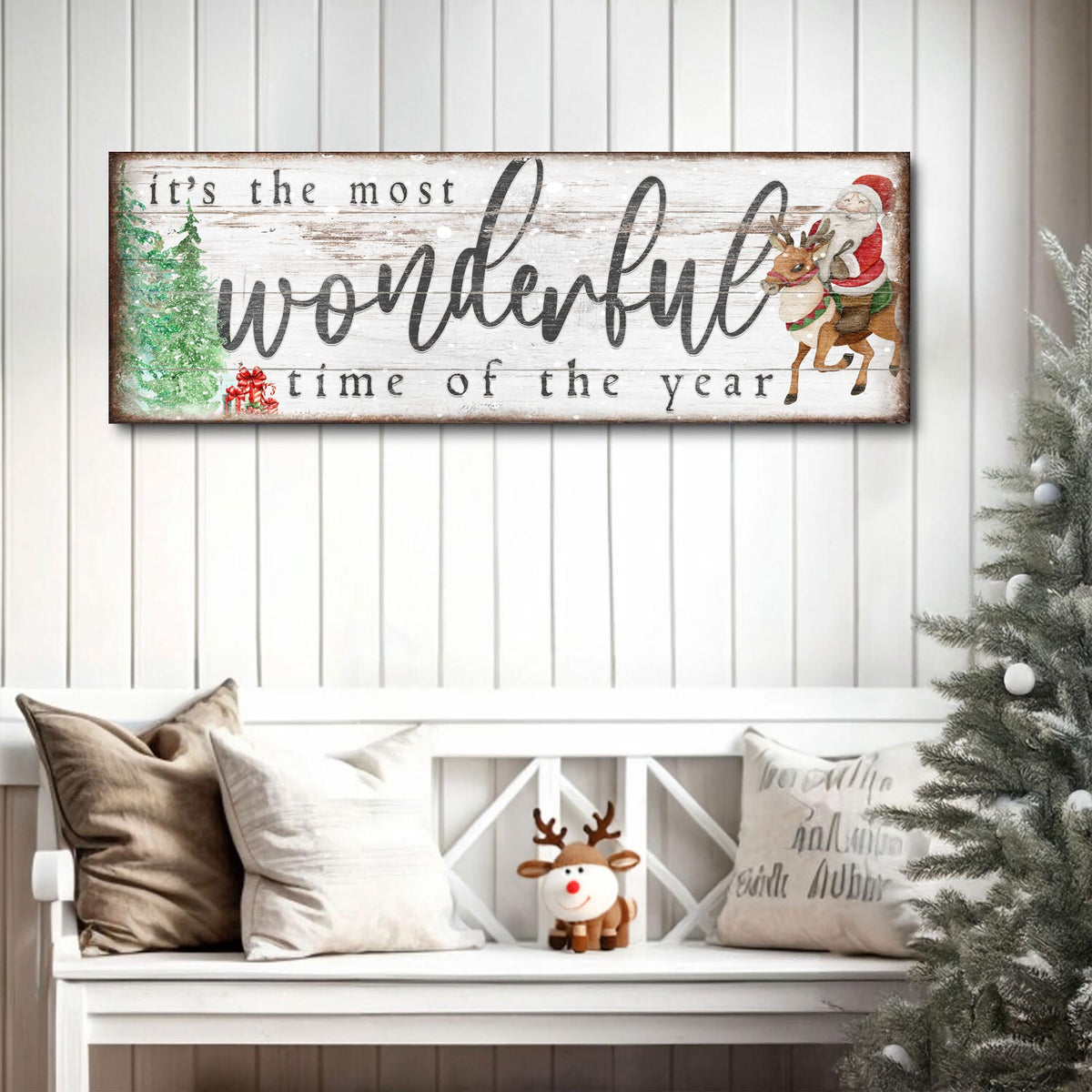 It's The Most Wonderful Time Of The Year Christmas Sign II - view 2