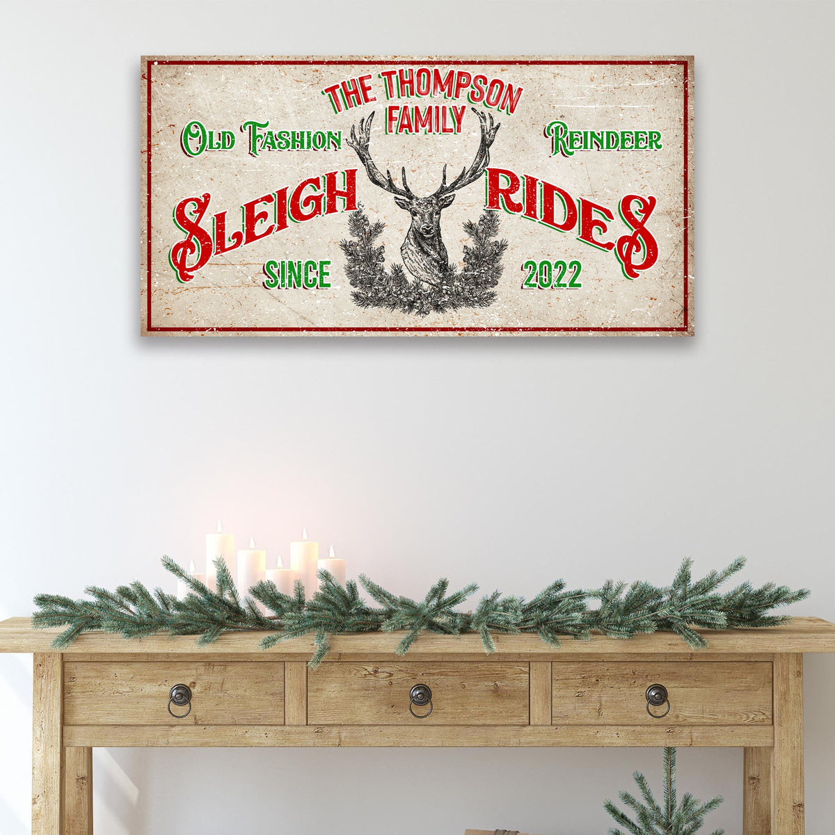 Christmas Reindeer Sign - view 2