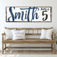 Personalized Party of Family Sign