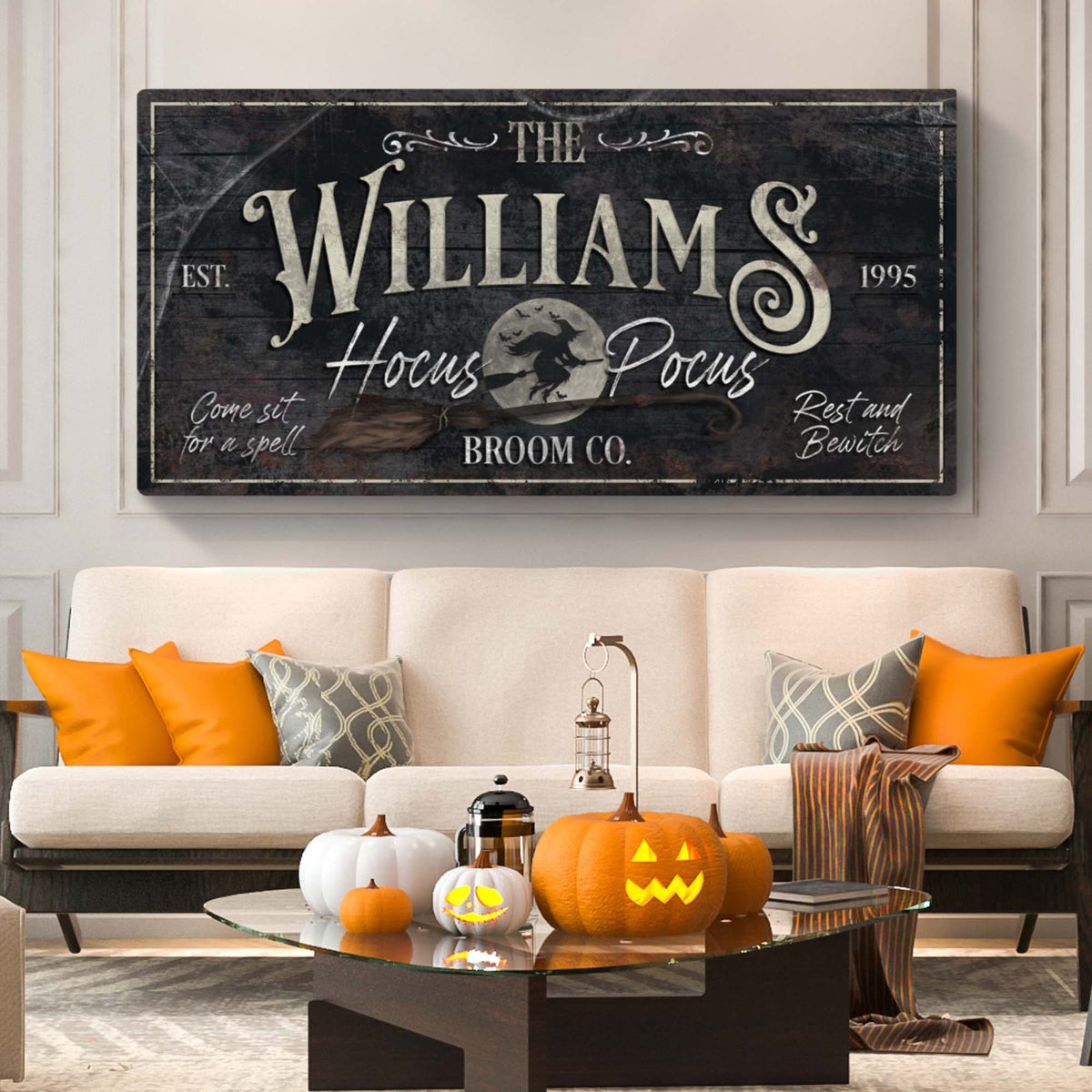 Personalized Hocus Pocus Halloween Sign II - view 2