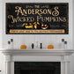 Personalized Wicked Pumpkins Halloween Sign - view 2