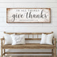 In All Things Give Thanks Thessalonians 5:18 Faith Sign