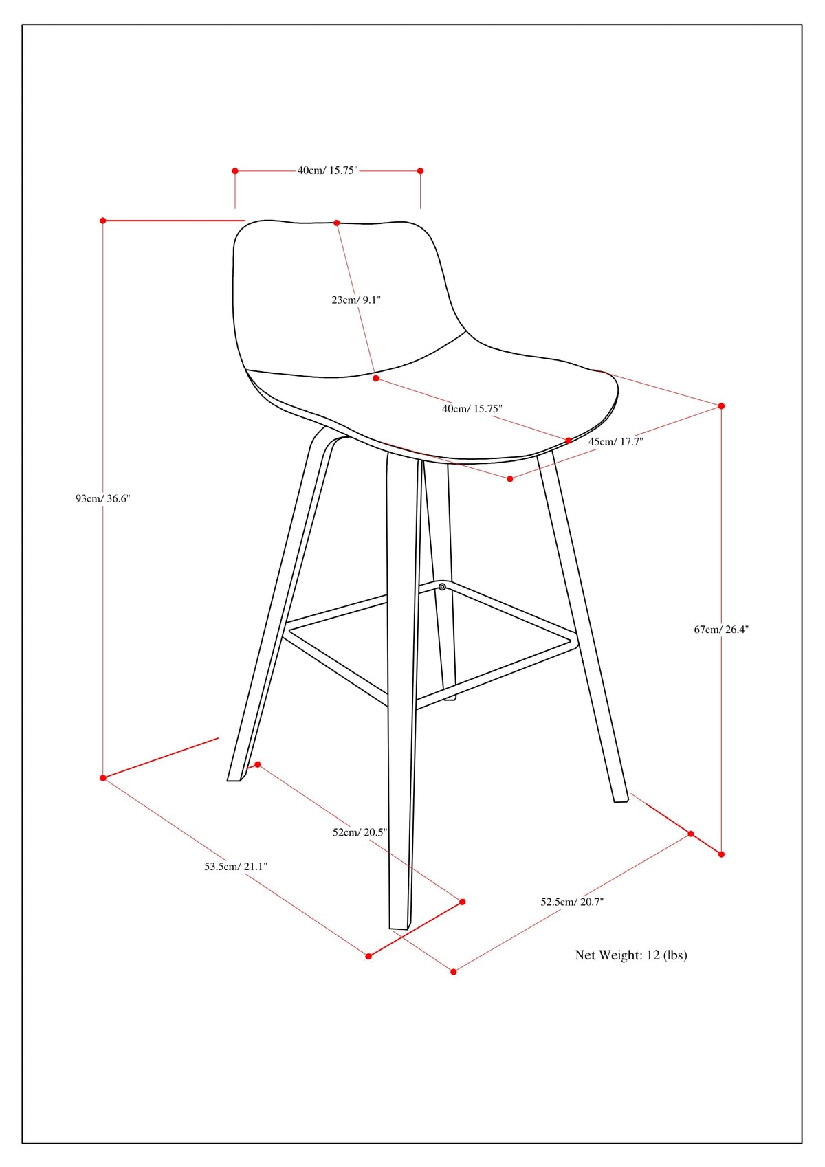 Randolph 28 Inch Seat Height Bentwood Counter/Bar Stool Set