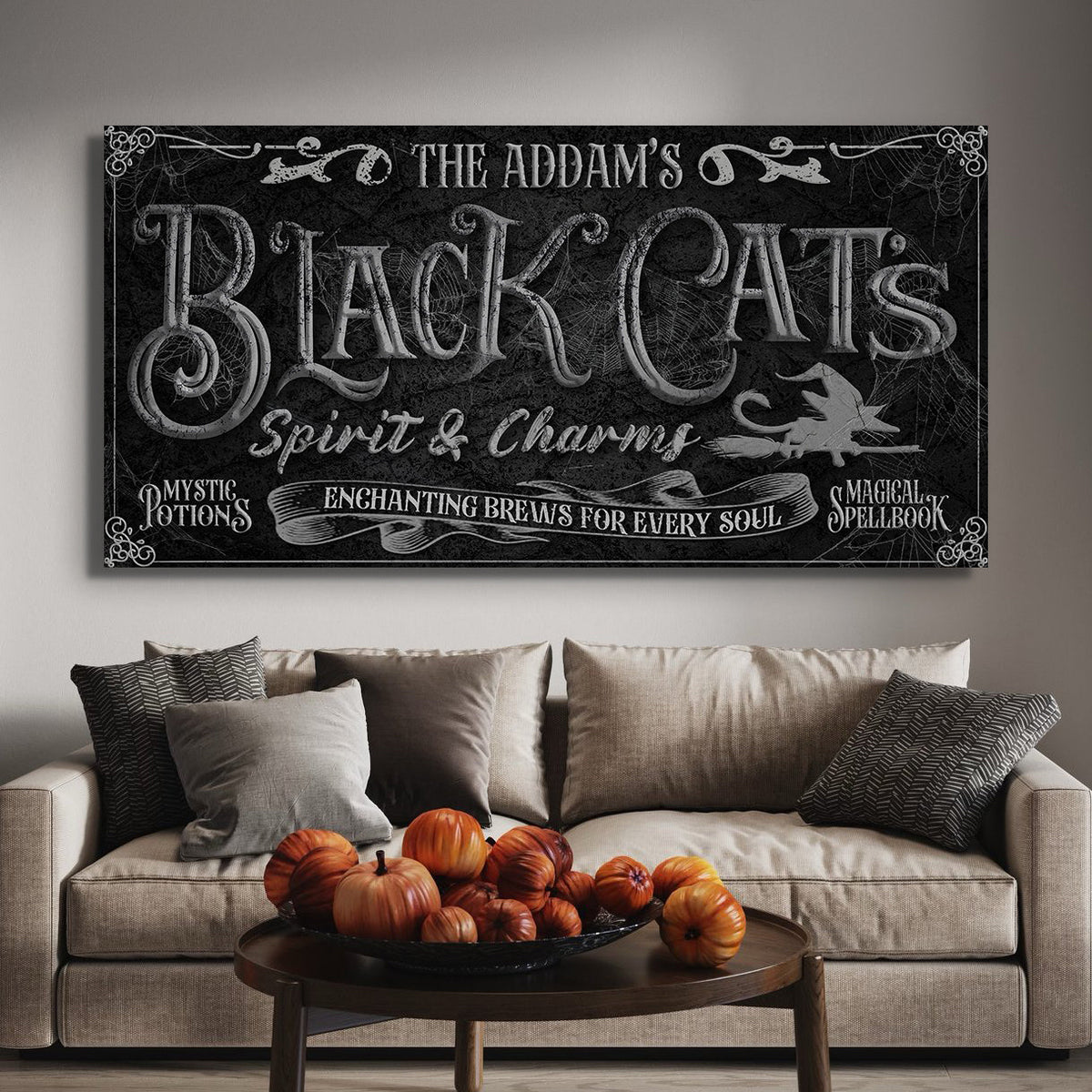 Black Cat’s Spirits & Charms Bar Halloween Sign II - view 2