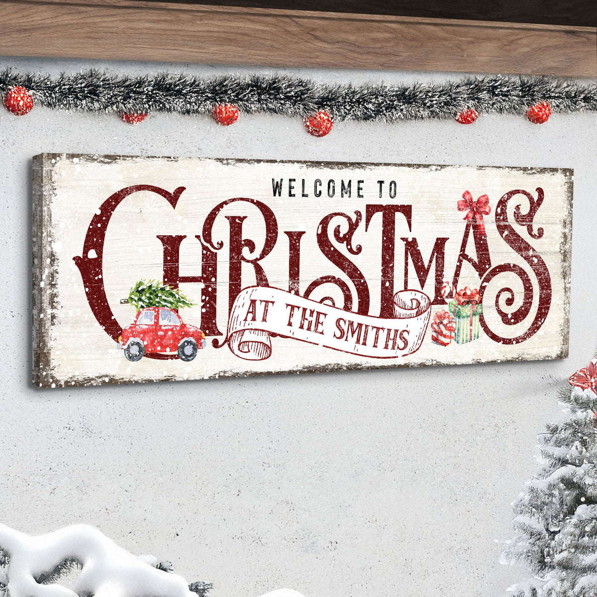 Family Welcome To Christmas Sign II - view 3