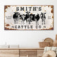 Personalized Cattle Sign II
