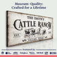Branded Cattle Ranch Sign