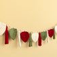 Macrame Leaf Garland Wall Hanging with Tassel Accents